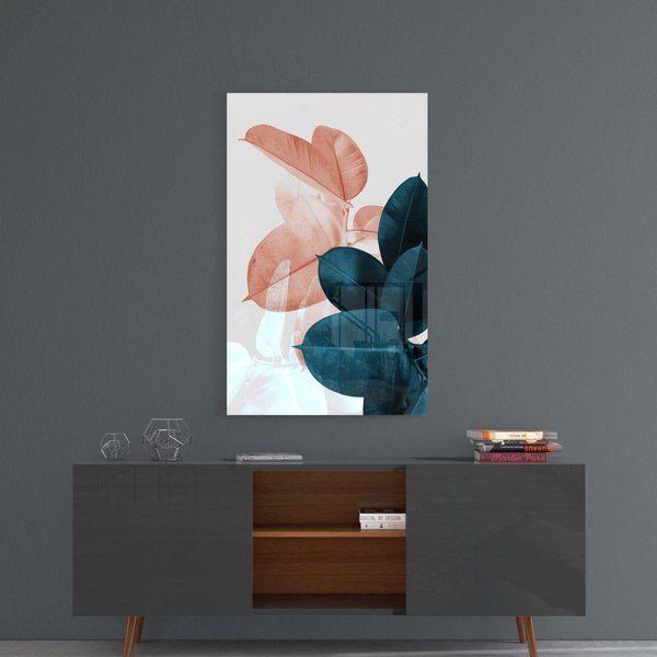 Pittura su vetro , 46 x 72 cm Yaprak - Insigne-image-1