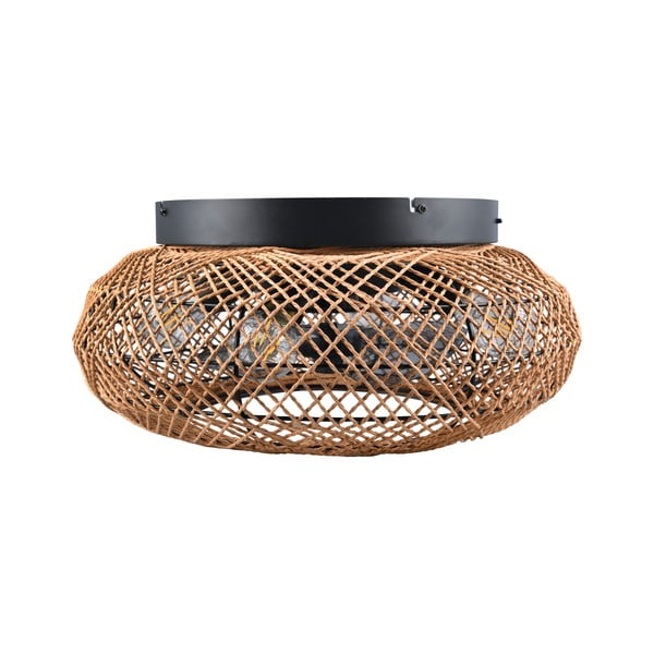 Plafoniera marrone con telecomando e ventilatore Lillesand – Trio-image-4