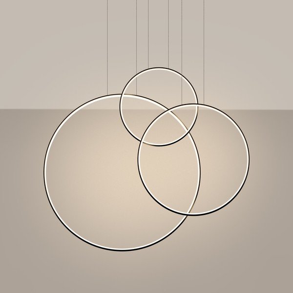 Lampadario LED nero in alluminio RIO – Thoro-image-1