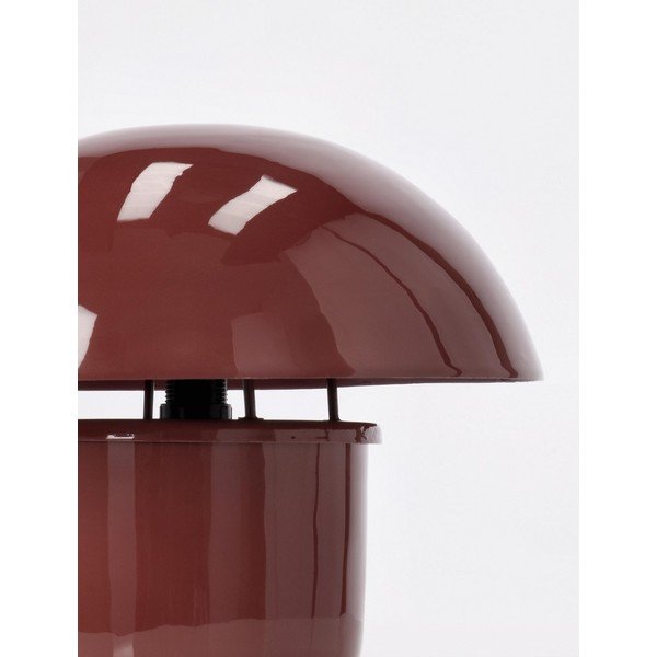 Lampada da tavolo burgundy in metallo con paralume in metallo (altezza totale 27 cm) Koppel – Bizzotto-image-3