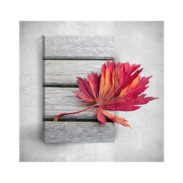 Nástěnný 3D obraz Mosticx Red Leaf, 40 x 60 cm