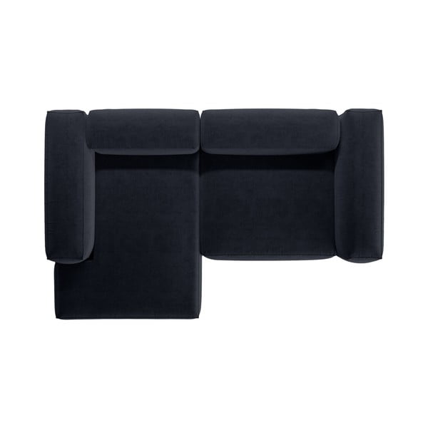Divano angolare blu scuro (con penisola a sinistra/con chaise lounge) Bergamo – Cosmopolitan Design-image-3
