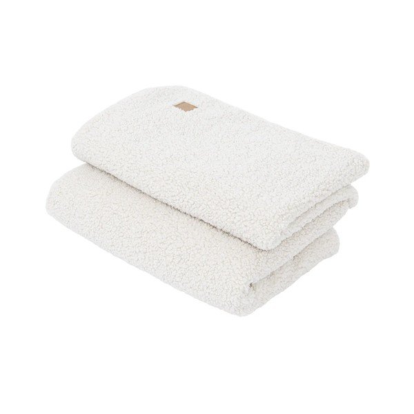 Coperta per bambini color crema in sherpa 100x77 cm – Meowbaby-image-2