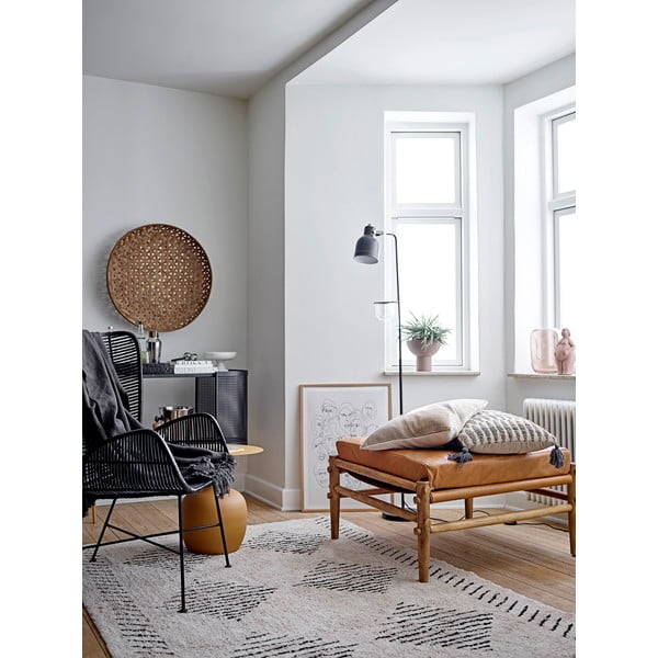 Tavolino rotondo in metallo arancione ø 46 cm Ayah - Bloomingville-image-2