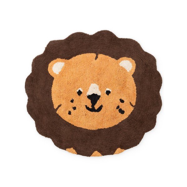 Tappeto per bambini arancione/marrone in cotone lavabile/tessuto a mano 112x120 cm Snuggle Lea – Hanse Home