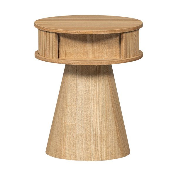 Comodino di colore naturale con effetto pino Karri – WOOOD-image-4