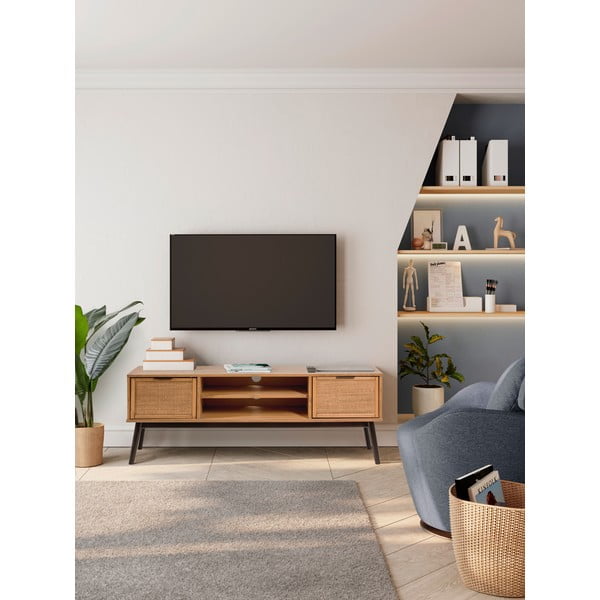 Mobile TV in legno di pino 140x52 cm Natasha - Marckeric-image-1