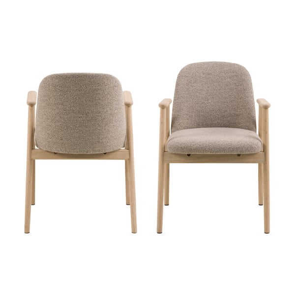 Sedia da pranzo beige Leo - Actona-image-3