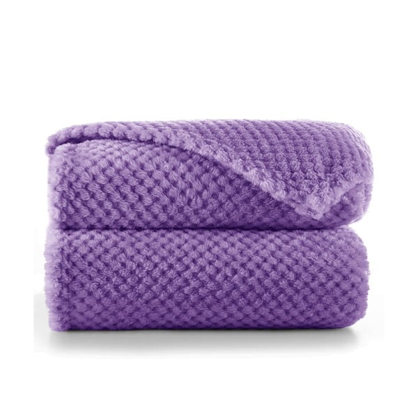 Coperta in microfibra viola, 70 x 150 cm Henry - DecoKing-image-2
