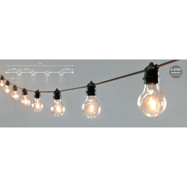 Estensione della catena luminosa numero lampadine 10 pz lunghezza totale 500 cm Link – Markslöjd-image-4