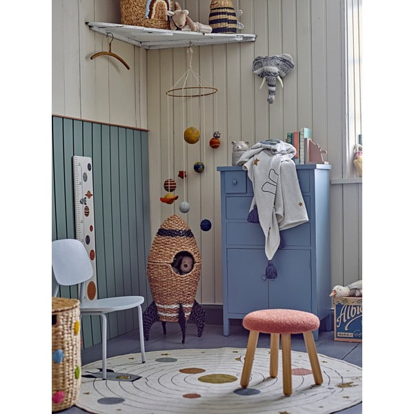 Coperta bianca per neonati 130x160 cm Space - Bloomingville Mini-image-1