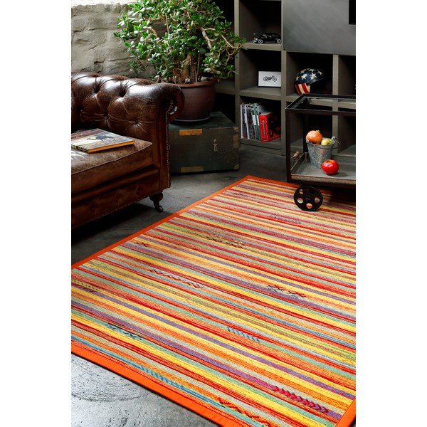 Tappeto arancione per bambini 160x100 cm Liiva - Narma-image-2