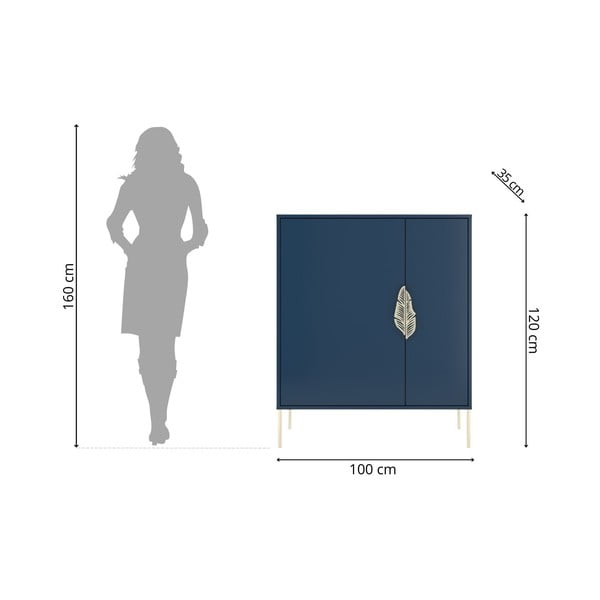 Scarpiera blu scuro Merlin - Skandica-image-4