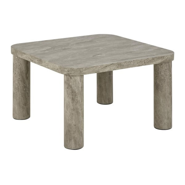 Tavolino da salotto grigio chiaro con effetto marmo 60x60 cm Solano – Actona
