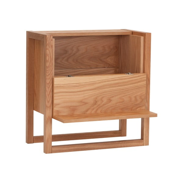 Mobile da vino in legno di quercia in colore naturale 59x60 cm NewEst - Woodman-image-2