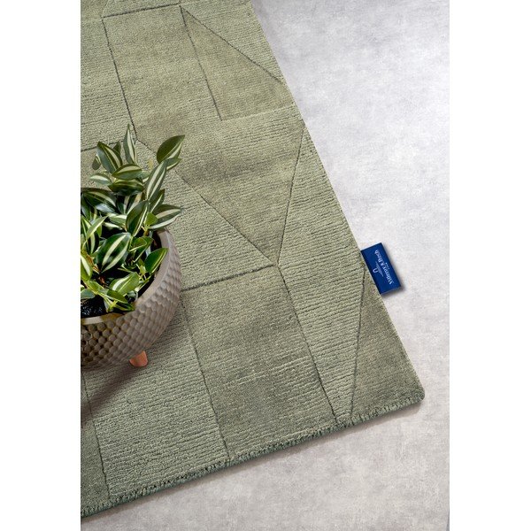 Passatoia verde in lana tessuta a mano 80x250 cm Ursule - Villeroy&Boch-image-2