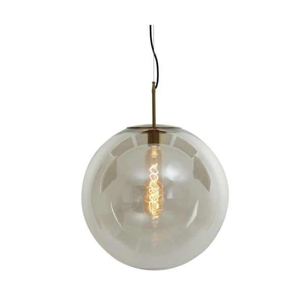 Lampadario in bronzo con paralume in vetro ø 48 cm Medina - Light & Living-image-2