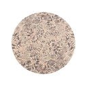 Tappeto rotondo beige in lana ø 133 cm Fiorena – Agnella