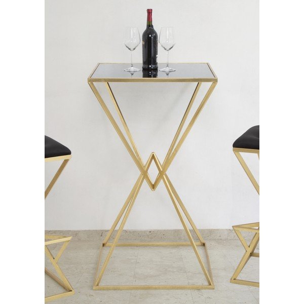 Tavolo da bar con piano in vetro 60x60 cm Piramid - Mauro Ferretti-image-1