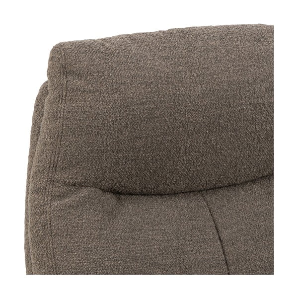 Poltrona relax grigio-marrone in tessuto bouclé London - Actona-image-1