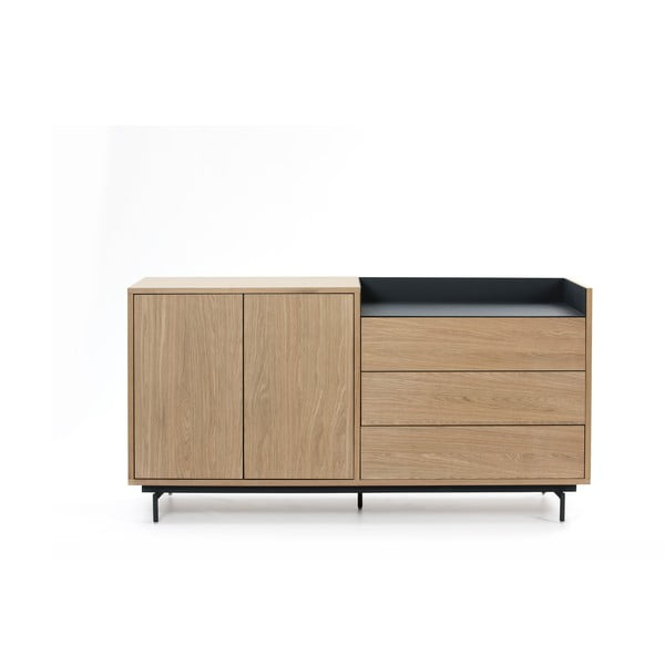 Cassettiera marrone chiaro-blu , larghezza 150 cm Valley - Teulat