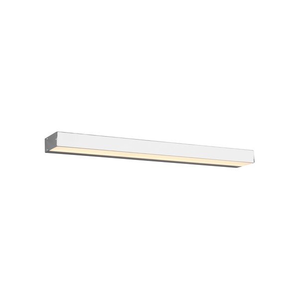 Lampada da parete a LED in argento lucido (lunghezza 60 cm) Rocco - Trio-image-3