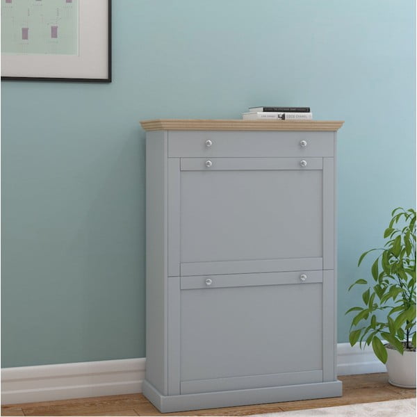 Scarpiera a ribalta grigia Binz - Støraa-image-1