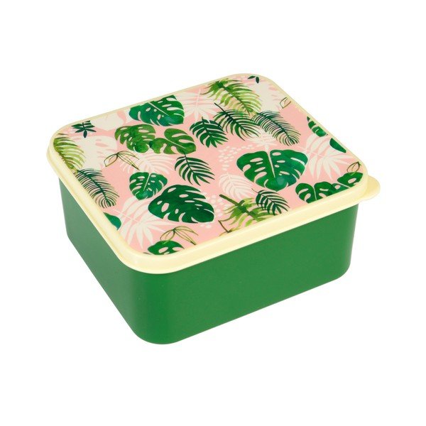 Svačinový box Rex London Tropical Palm, 13,5 x 15 cm