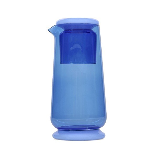 Set di caraffa e bicchiere blu in vetro 1,4 l Marlo – ONA-image-3