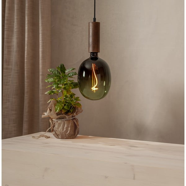 Lampada a sospensione marrone scuro Tub - Star Trading-image-1