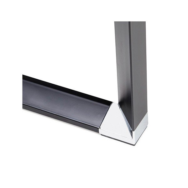 Tavolo da lavoro nero con piano in legno di noce Warner - Kokoon-image-2