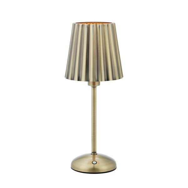 Lampada da tavolo LED color ottone in metallo con intensità regolabile/portatile (altezza totale 35 cm) Celia – Markslöjd