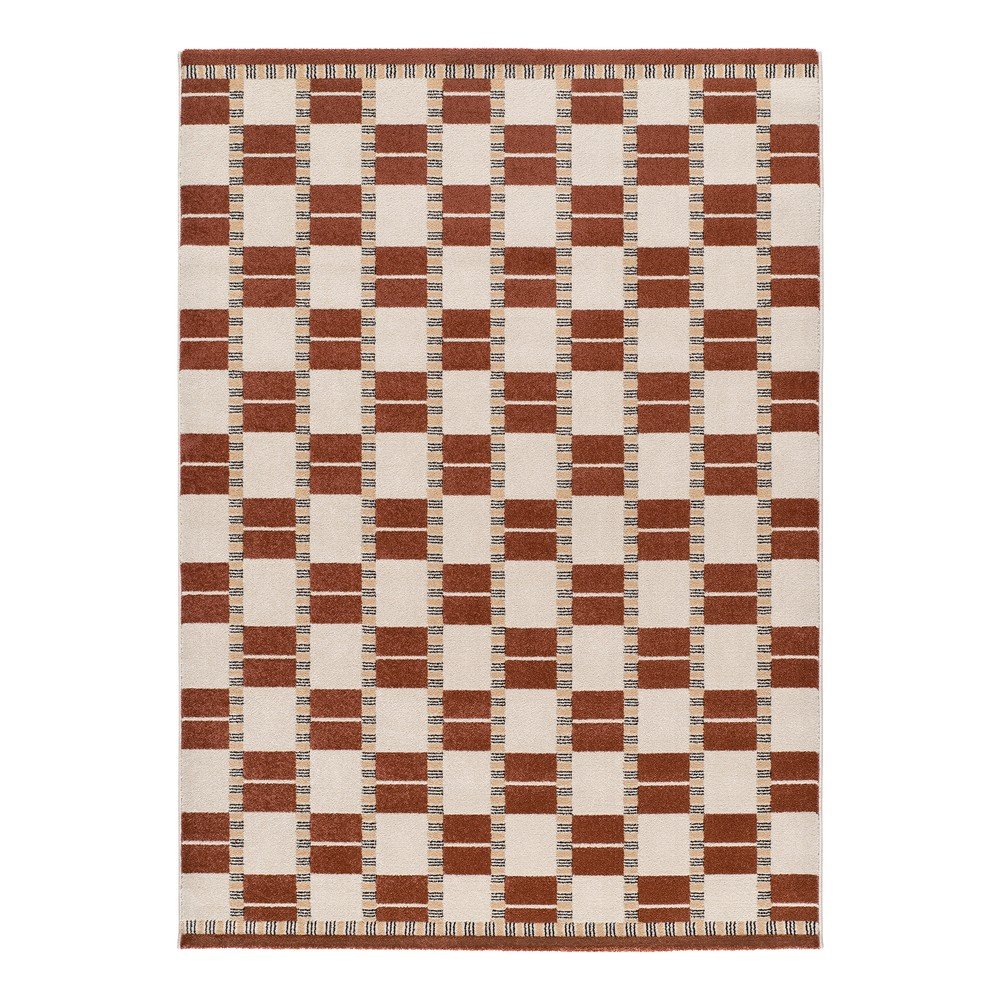 Tappeto beige/color terracotta 133x190 cm Astra – Universal | Tappeti