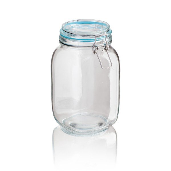 Skleněná dóza Sabichi Clip, 1,5 l