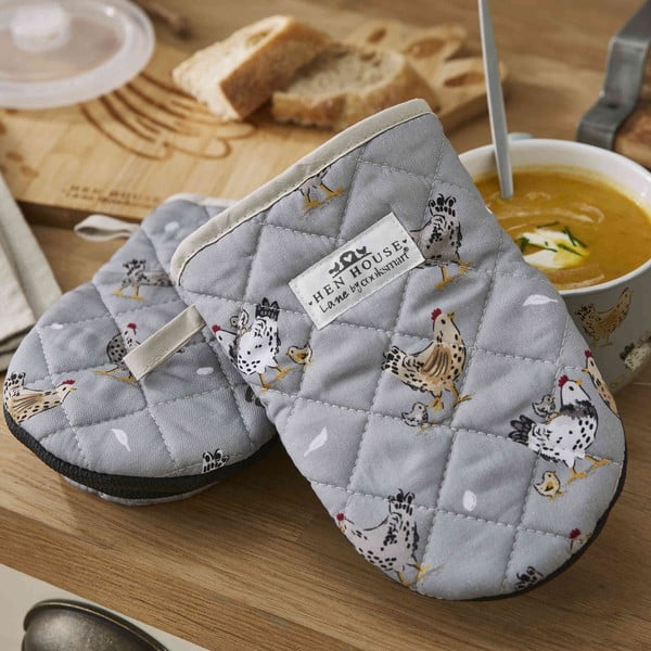 Set di guanti da forno in cotone 2 pz Hen House – Cooksmart ®-image-4
