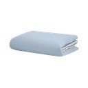 Copripiumino azzurro in raso di cotone per letto singolo 140x200 cm Oba – noo.ma