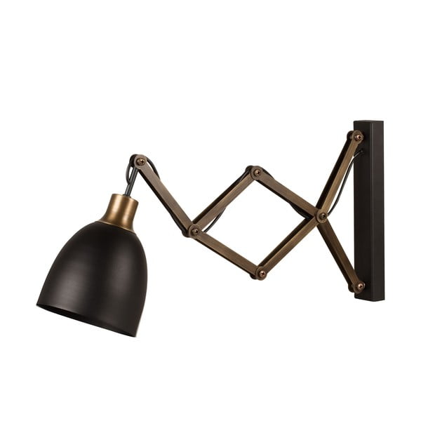 Lampada da parete nera/color bronzo ø 16 cm Pulia – Opviq lights-image-3