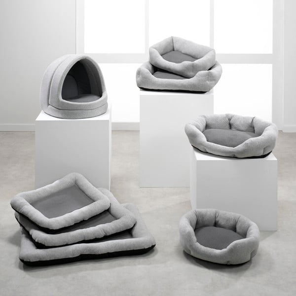 Cuccia grigio chiaro per cane 60x48 cm Graphene – Love Story-image-2