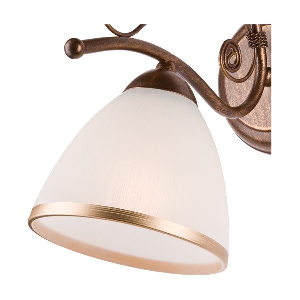 Lampada da parete bianca/marrone Retro Ii – LAMKUR-image-3