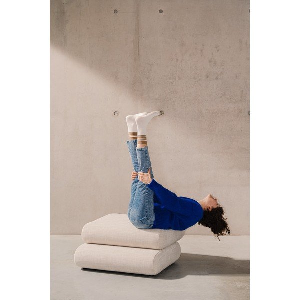 Poggiapiedi beige Taso – noo.ma-image-2