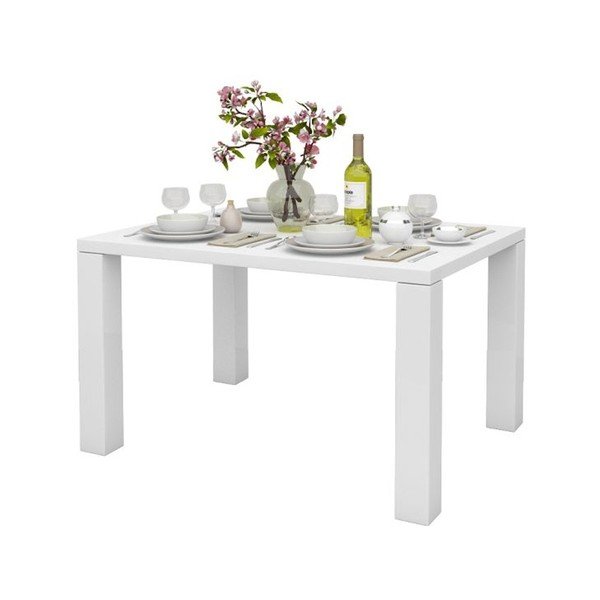 Tavolo da pranzo bianco , 120 x 90 cm Snow - Støraa-image-3