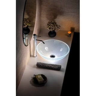 Lavabo rotondo in vetro ø 42 cm Puketa – Sapho