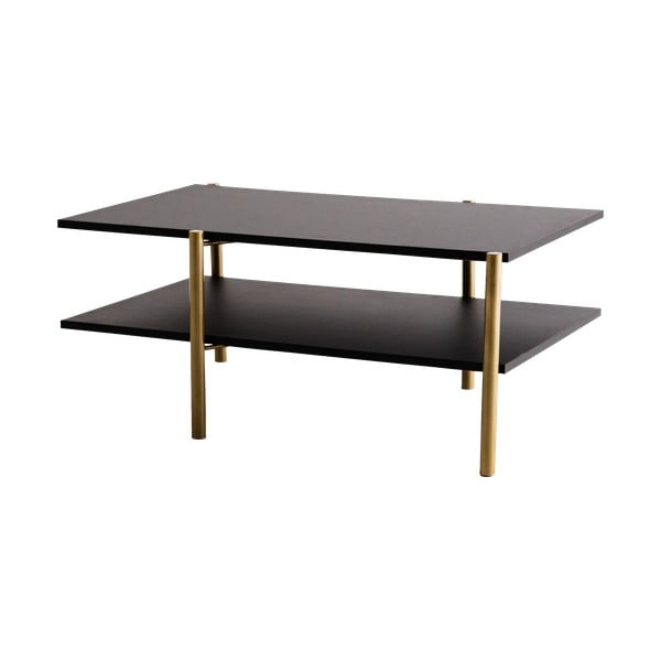 Tavolino nero con piano nero 100x65 cm Rave - CustomForm