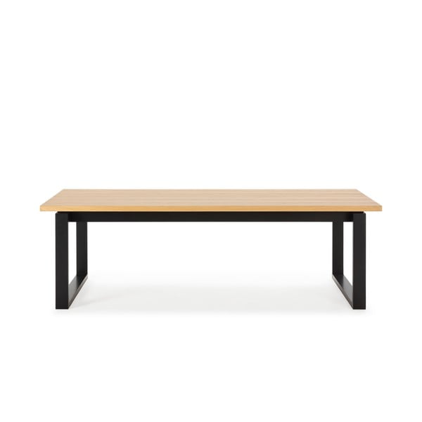 Tavolo da pranzo con piano effetto rovere 100x220 cm Rina – Marckeric-image-2