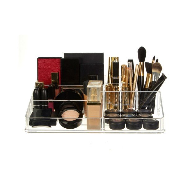 Organizzatore di cosmetici con 9 scomparti Met Clear - Premier Housewares-image-2