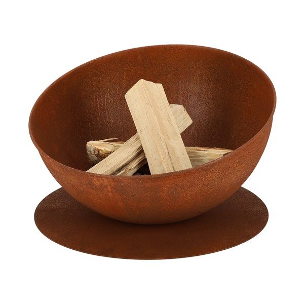 Caminetto con decoro arrugginito Moon - Esschert Design-image-1