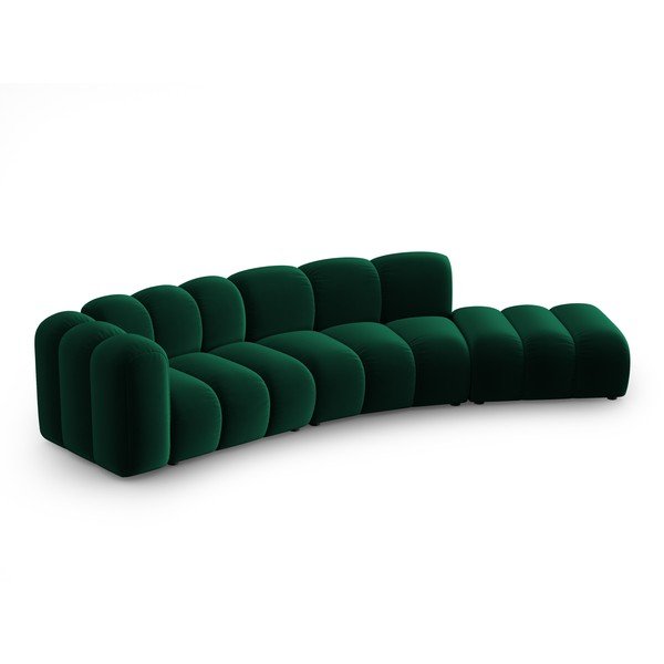 Divano angolare in verde scuro (con penisola a sinistra) Lupine – Micadoni Home-image-1