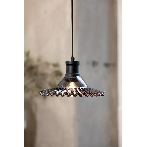 Lampadario nero con paralume in vetro ø 21,5 cm Novia – Markslöjd-image-1