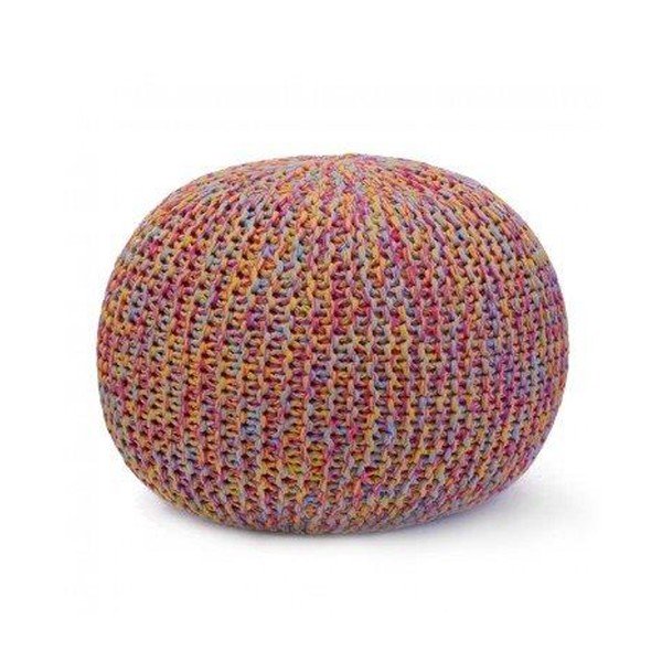 Ručně pletený puf Sabichi Coloured