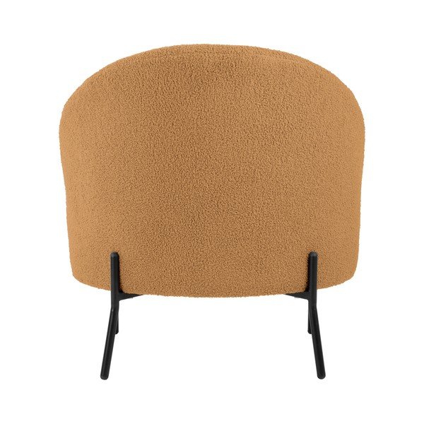 Poltrona marrone chiaro in tessuto bouclé Noble - Leitmotiv-image-4